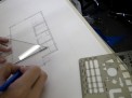 線の太さを使い分ける。